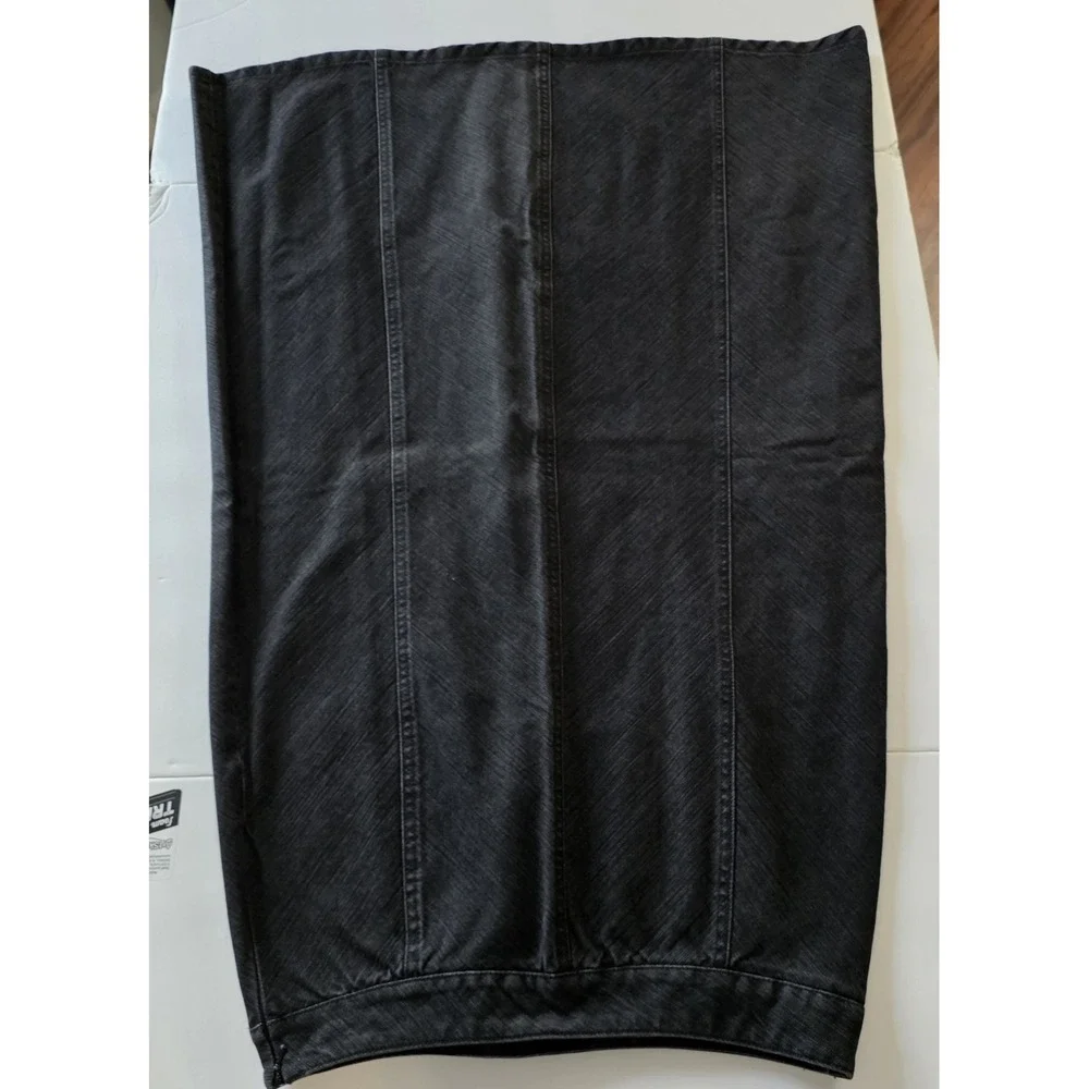 Black Denim long‎ Skirt women's 6